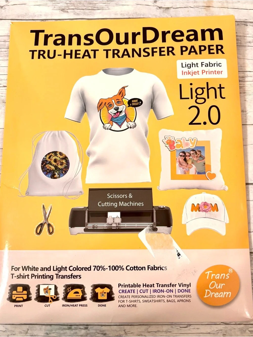 TransOurDream Tru-Heat Transfer Paper Light 2.0 - 20 Sheets